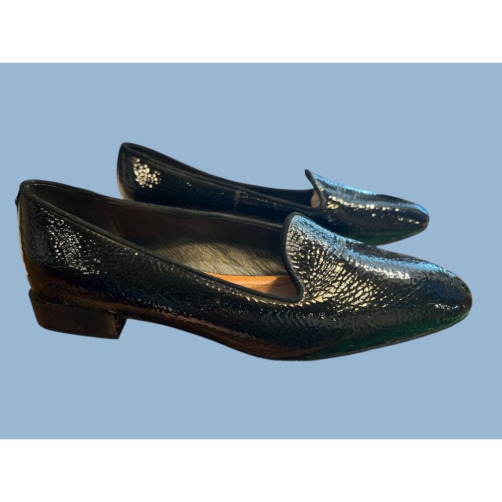 Donald J. Pliner Black Patent Leather Loafers